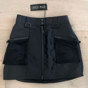 ❌SOLD❌ NWT Dolls Kill Current Mood black cargo skirt